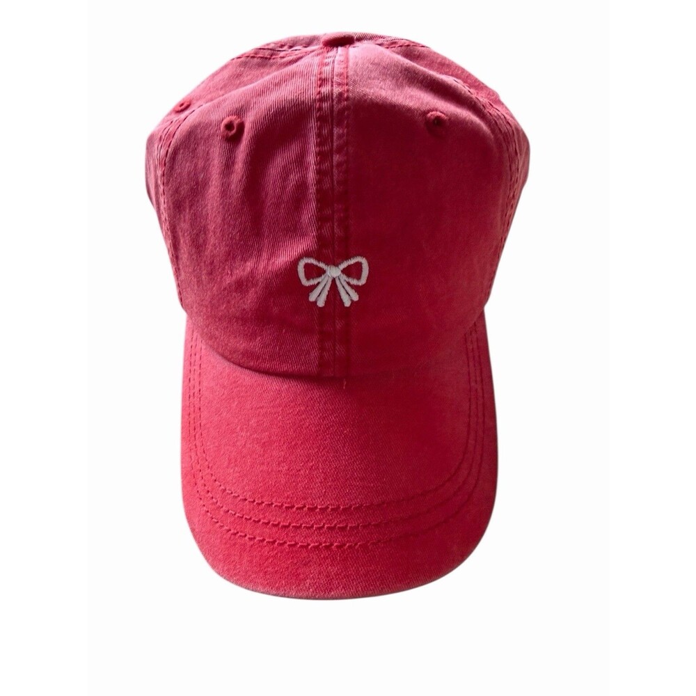 NWT DALIX Red Bow Dad Hat Baseball Cap Coquette NEW